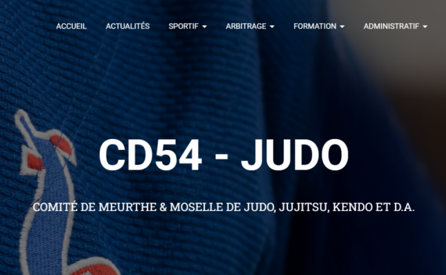 Site officiel- cd54judo.fr